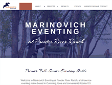Tablet Screenshot of marinovicheventing.com